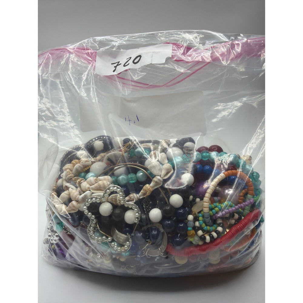 Bulk Costume Jewelry Lot 4.1 lbs Mixed Mystery Bag DIY Craft Junk Tangled - Picture 3 of 6